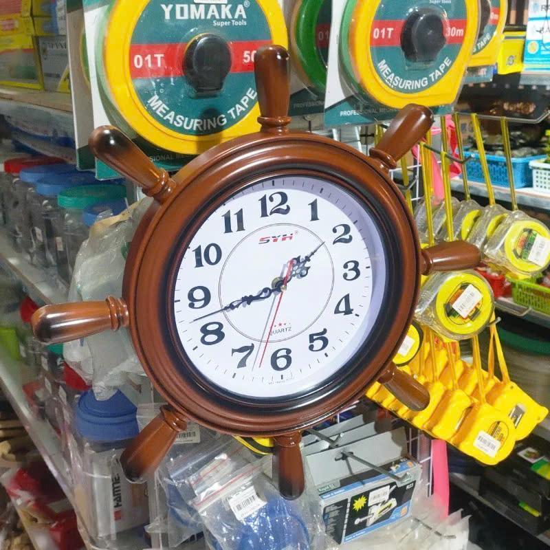 Đồng Hồ Treo Tường S252 Hình Tay Lái Tàu Đường Kính 43Cm