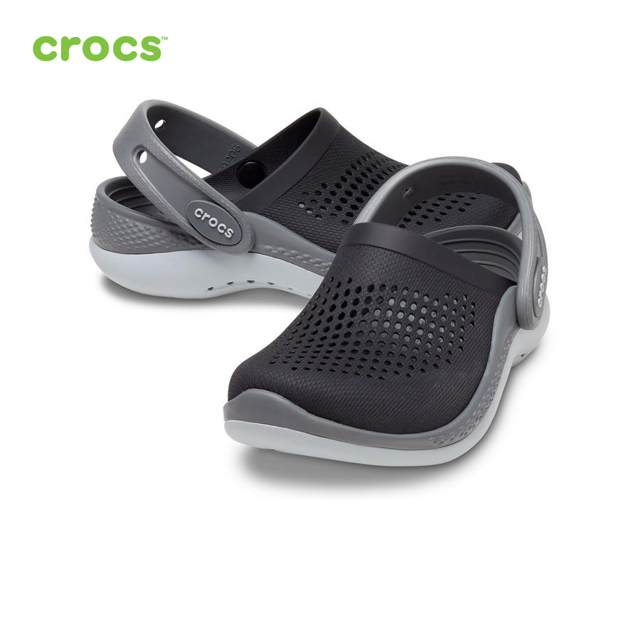 Giày lười trẻ em Crocs LiteRide 360 Clog Toddler Blk/SGy - 206712-0DD