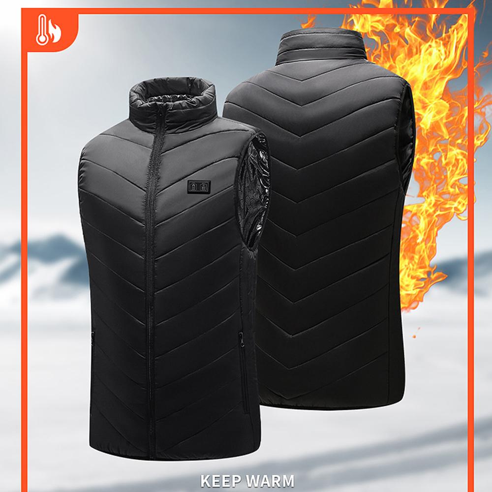 Heated Vest for Men Women 15-Zone Winter Electric Heating Vest Washable Heating Jacket with 3 Heating Levels