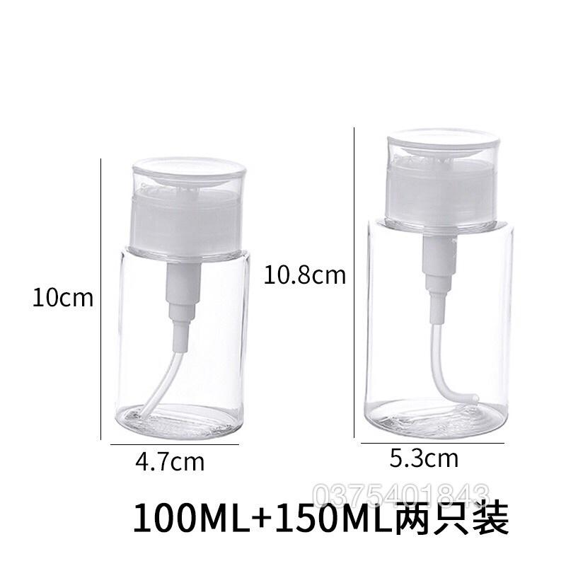 Chai đựng nước tẩy trang có nắp nhấn tiện lợi
