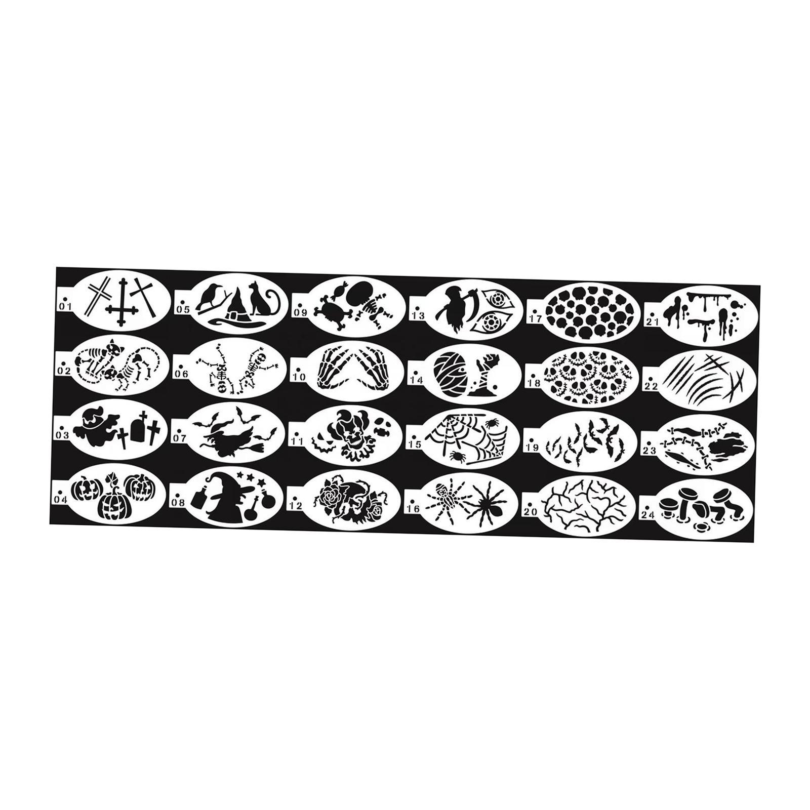 Face Paint Stencils Set for Children Adult DIY Party Supplies Painting