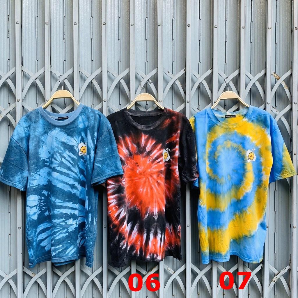 Áo thun tyedie cotton màu nhuộm