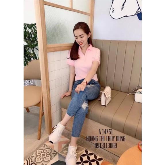 Áo Thun Cotton Nữ Cao Cấp Ảnh Thật Size 45_55kg