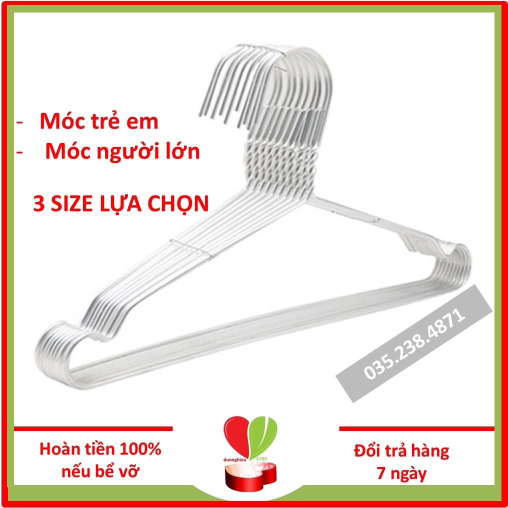 Set 10 Móc nhôm phơi đồ trẻ em cao cấp