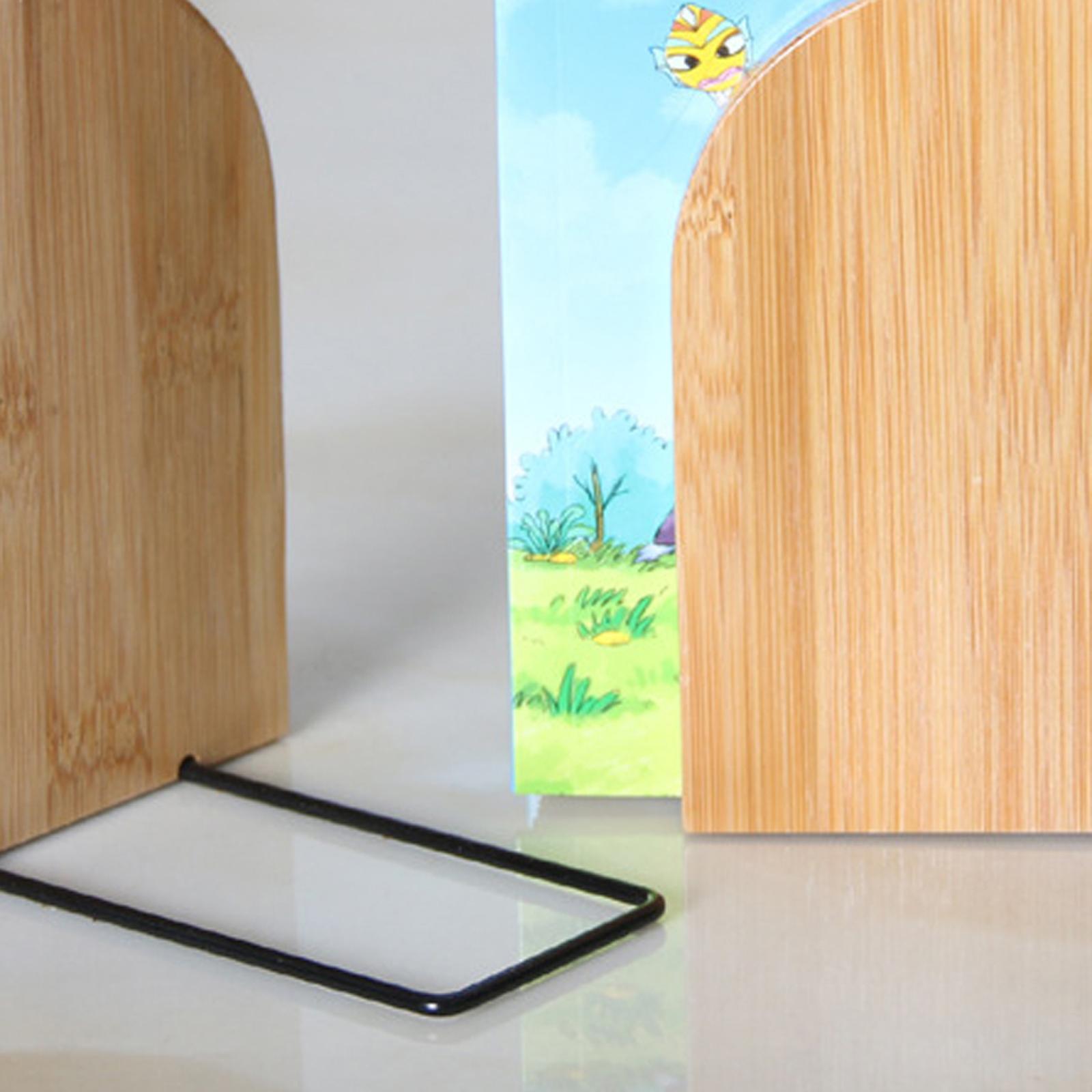 Bookend Desk Organizer, S Decorative Book Ends Stand Holder for Office Bedroom Home Library