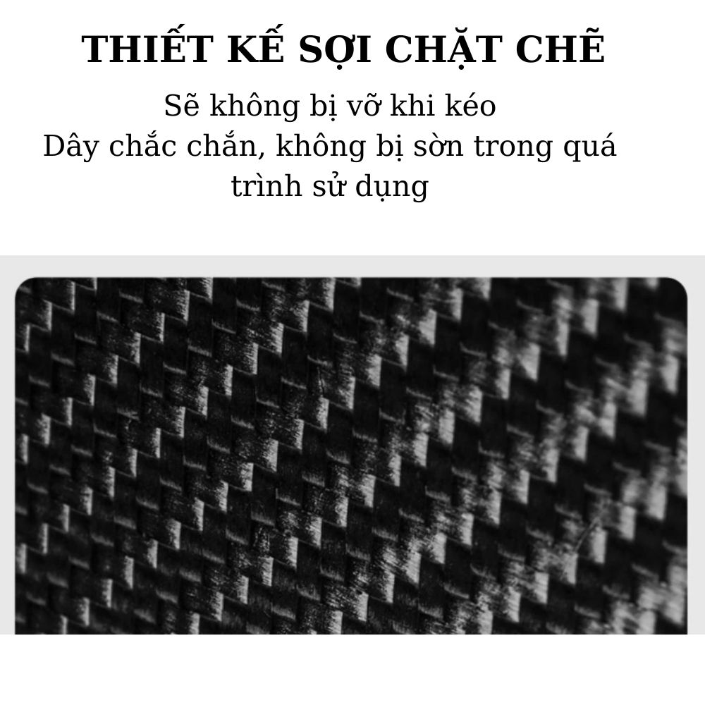 Dây cáp sạc Beartek dây dù 0.9m phù hợp cho các dòng điện thoại Iphone/ Samsung/ Oppo/ Xiaomi – Hàng nhập khẩu