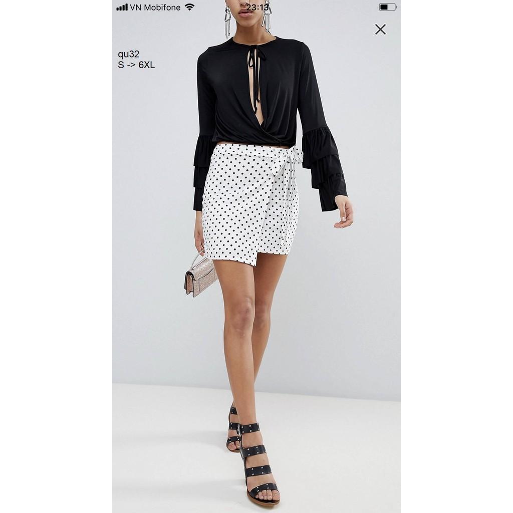 SKIRT127 CHÂN VÁY NGẮN CHẤM BI