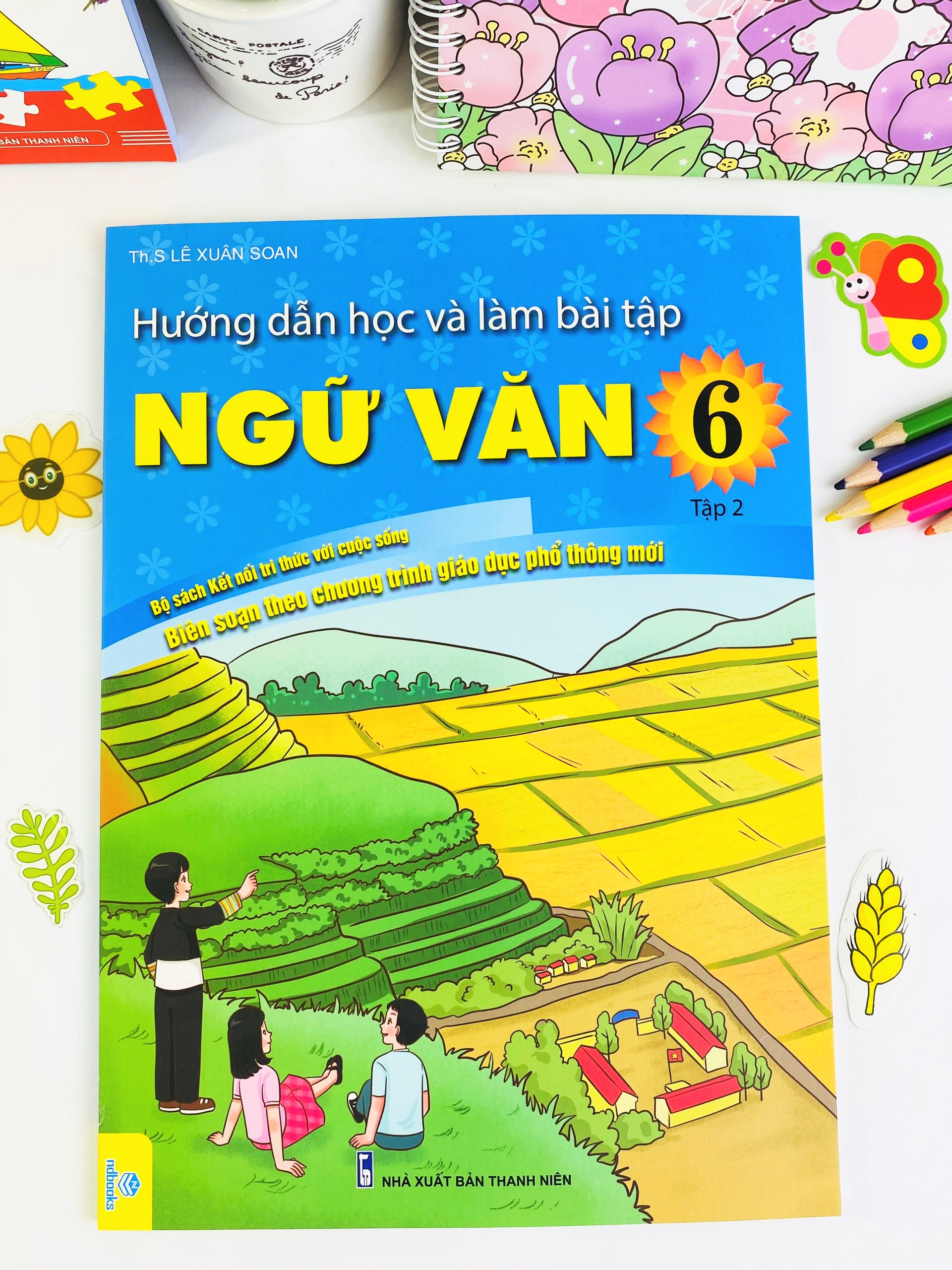 Sách - Combo 2 cuốn Hướng Dẫn Học Và Làm Bài Tập Ngữ Văn 6 - Theo Chương Trình GDPT mới Kết Nối - ndbooks