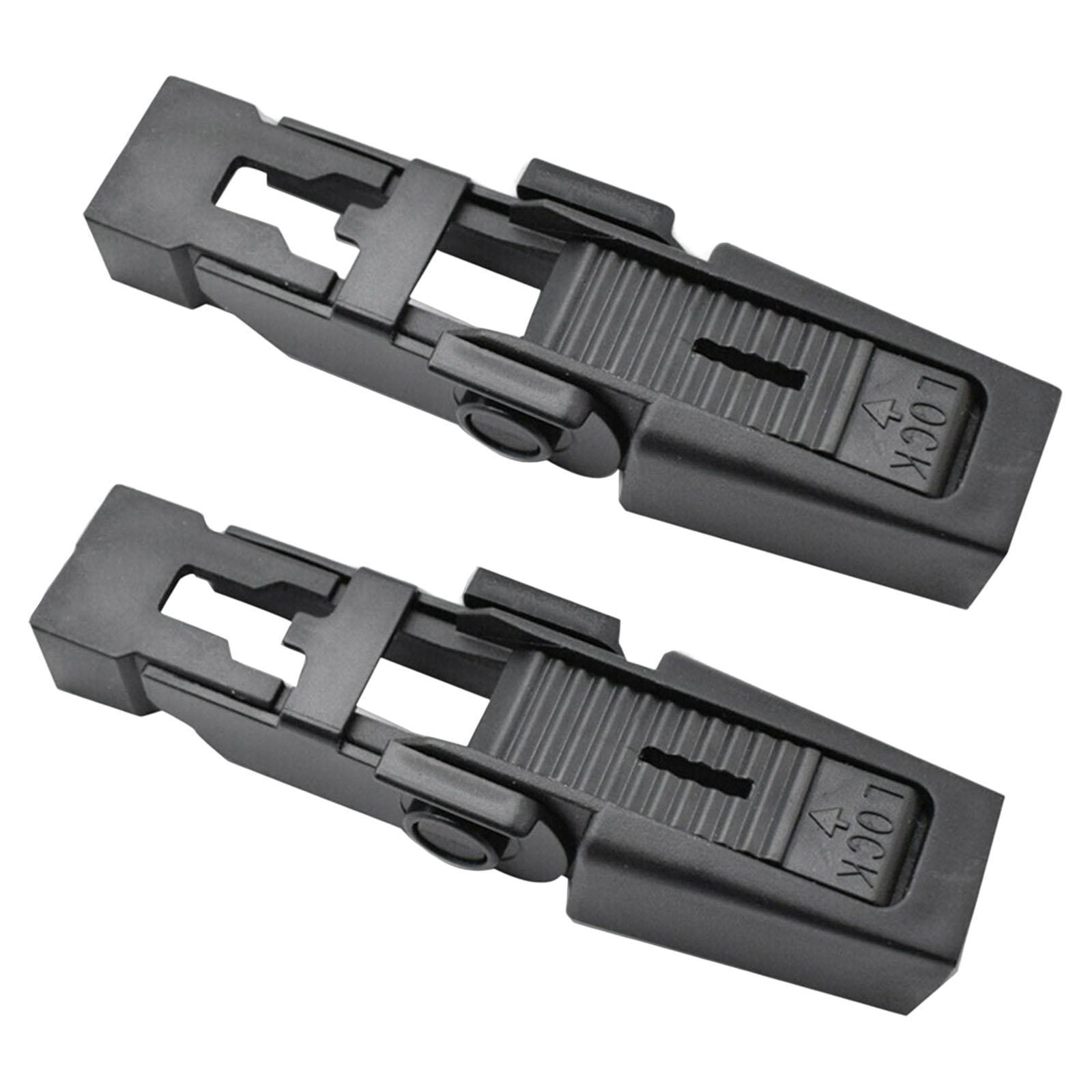 2Pcs Automotive Front Windshield Wiper Arm Retaining Clip/ Black for Discovery 2 L322 Replacement Durable/