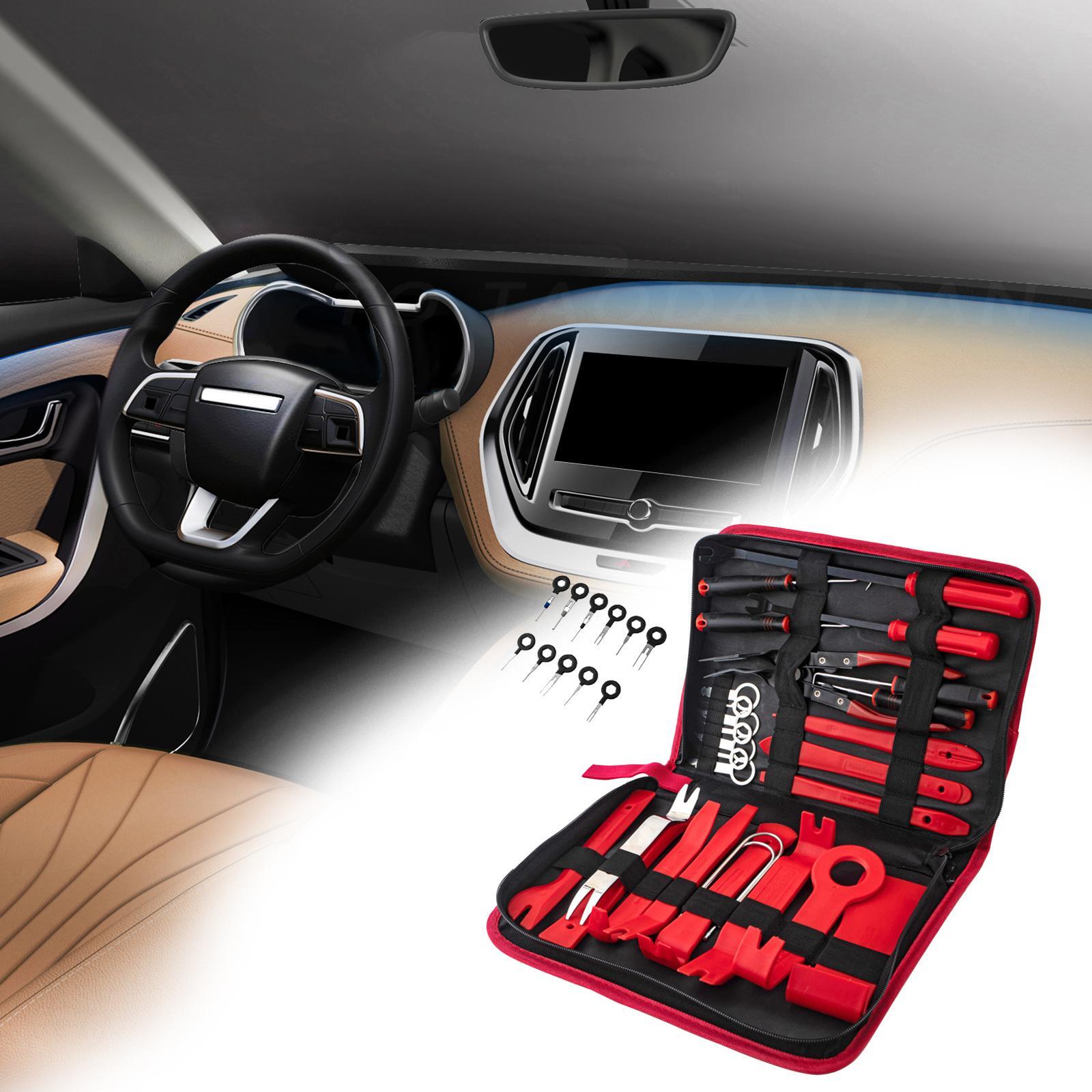 39Pcs Car  Removal Tool  Car Repair Tool with Storage Bag Precision Upholstery Repair Pry  Pry Tool Set for Stereo Door Panel