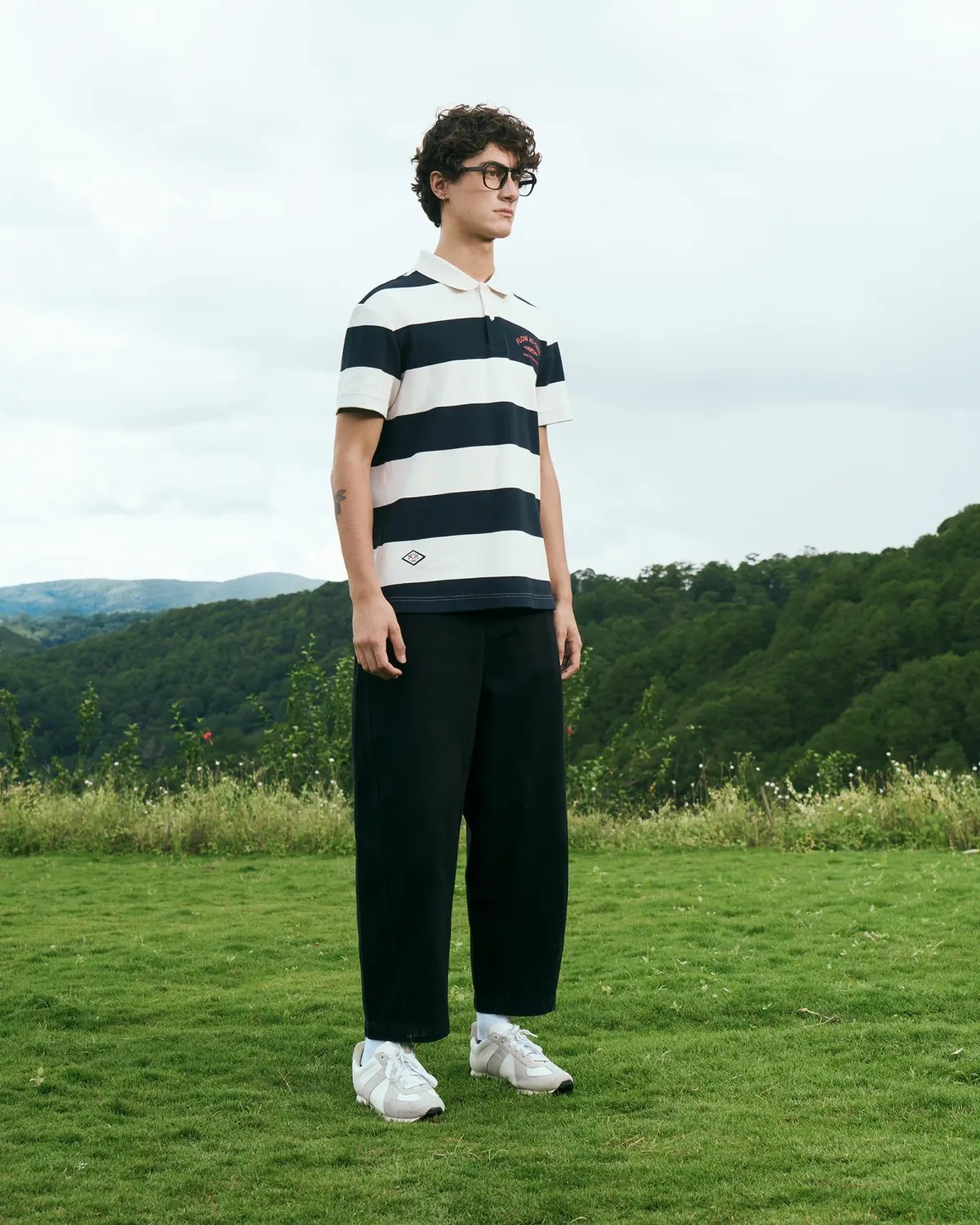 Quần dài denim nam silicone patch.Cocoon - ROUTINE 10F25DPA045