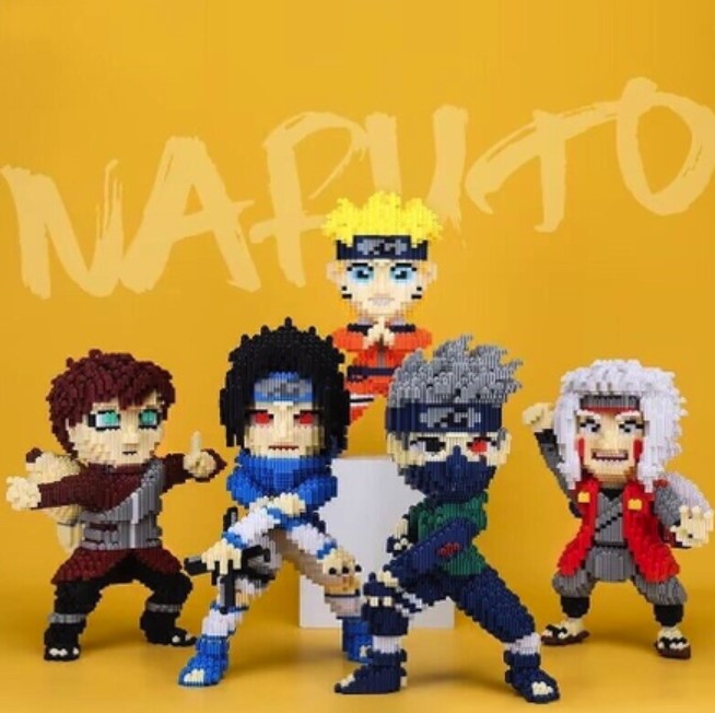 Đồ chơi, mô hình lắp ráp Naruto, Kakashi + Tằng kèm búa lắp ráp