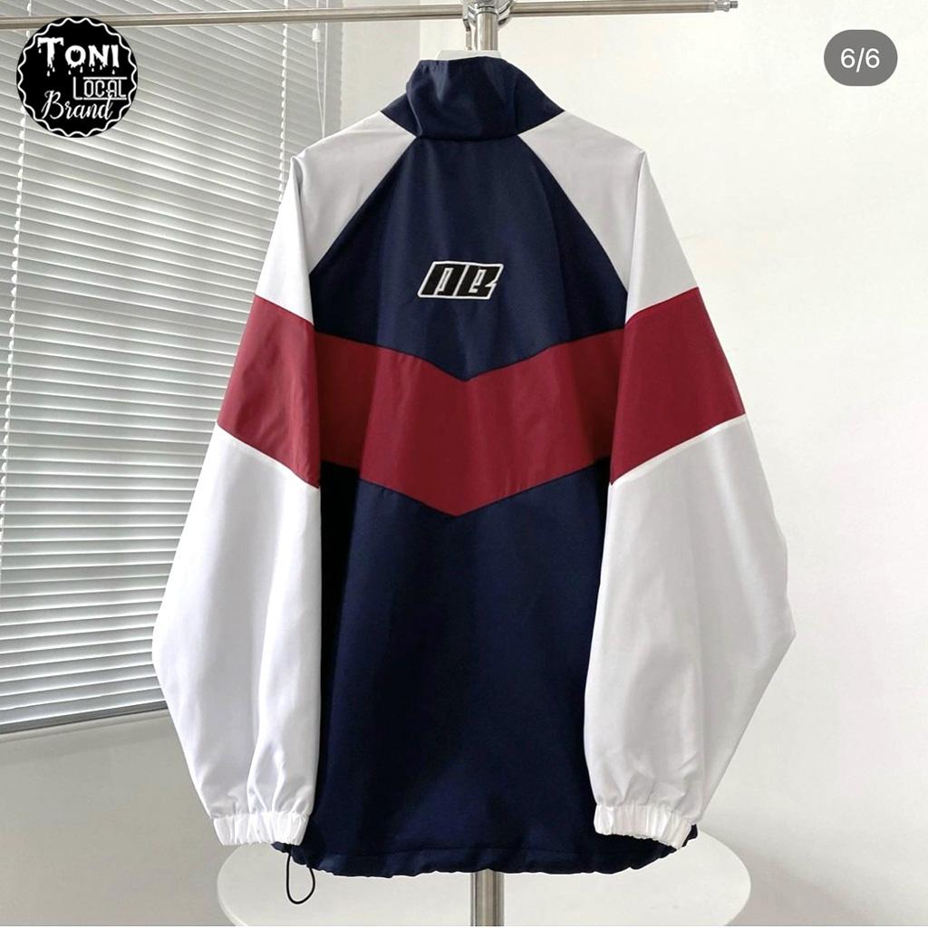 Áo Khoác Dù Mero thêu Logo Dumble phối V 2 lớp nam nữ form rộng Unisex