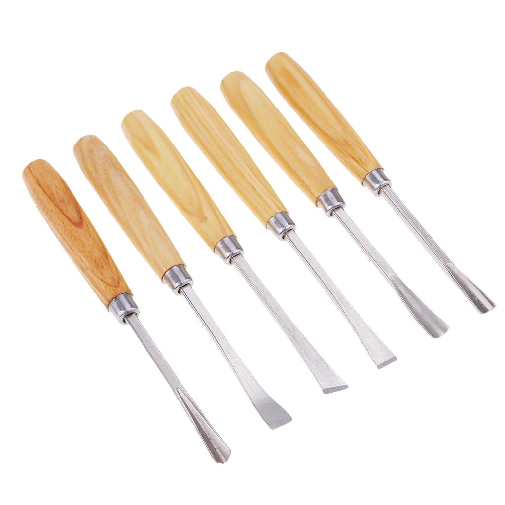 6pcs/set Woodcut Knife Wood Carving Tools Woodworking Hobby Arts Crafts DIY