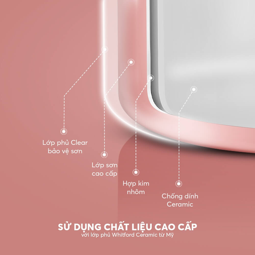 Bộ nồi chảo chống dính 16cm Elmich baby EL-1169AP, Hàng chính hãng, Dùng được nhiều loại bếp - JoyMall