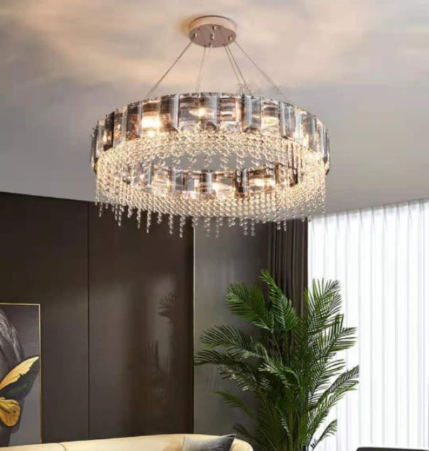 Đèn chùm PESTRO pha lê sang trọng trang trí nội thất hiện đại