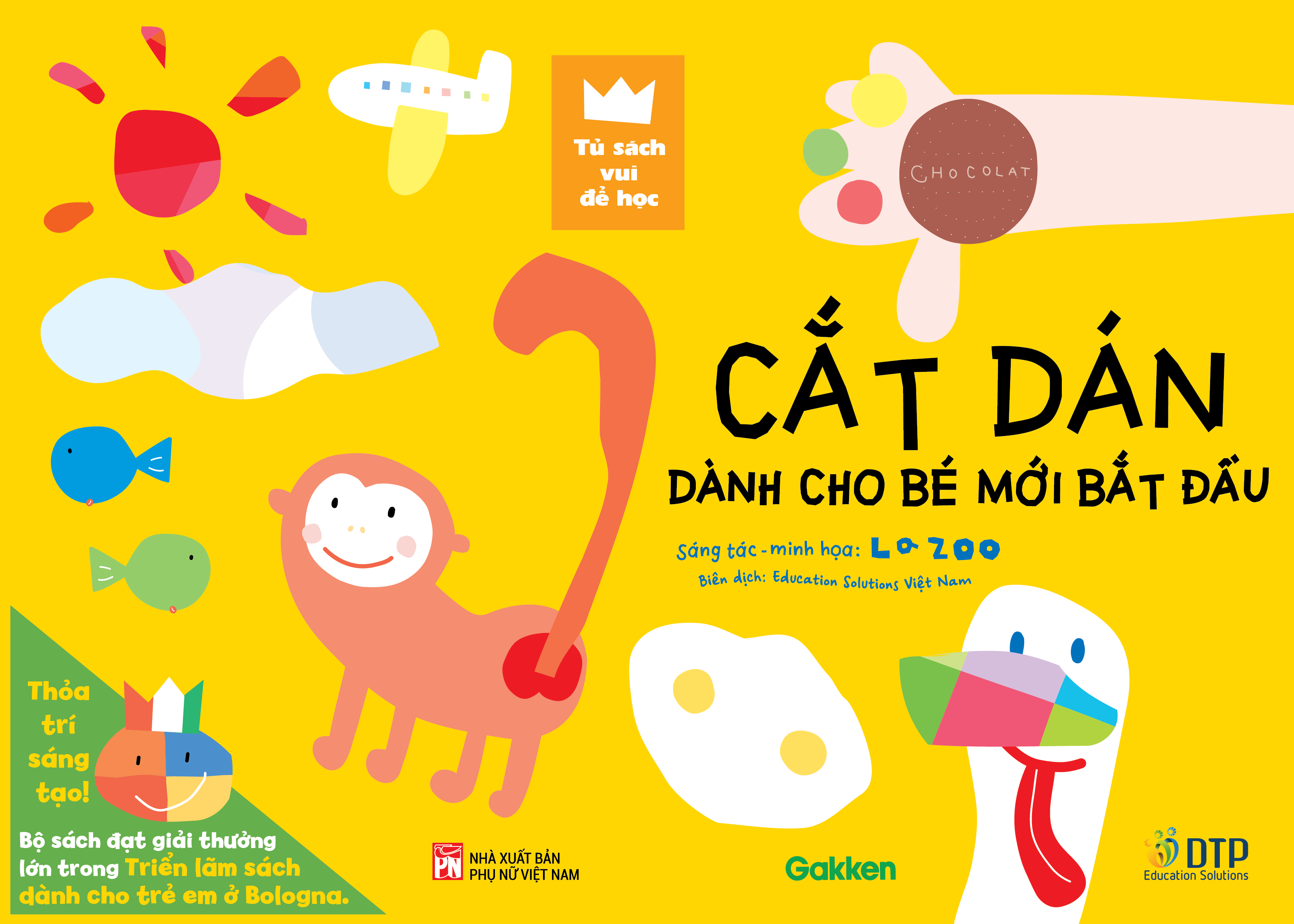 Sách - Dtpbooks - Cắt Dán Dành Cho Bé Mới Bắt Đầu - Tủ sách vui để học
