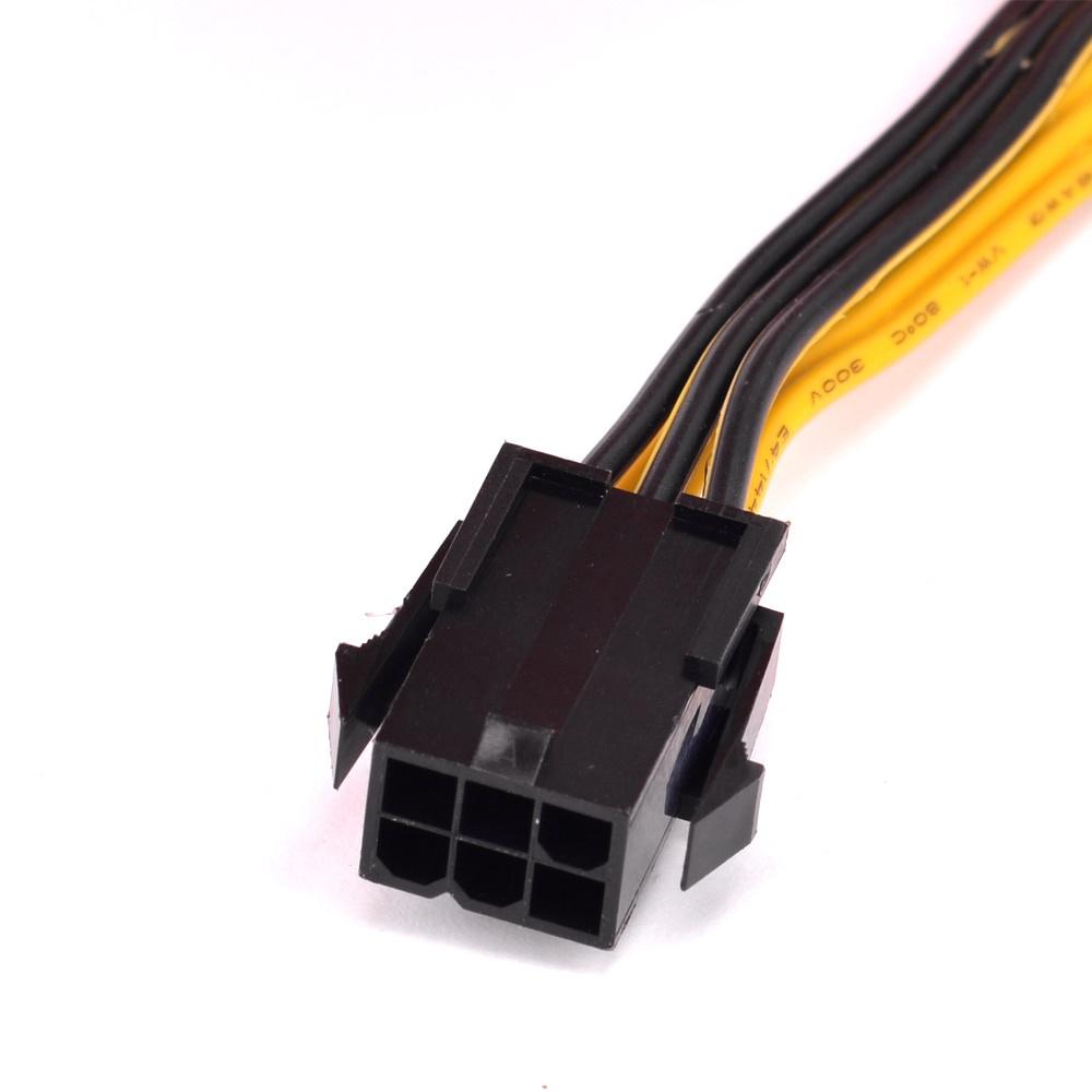 Dây Cáp Nguồn Pci-e 6Pin 1 Sang 4 Cổng 6 + 2 Pin 8pin Đến 6 Pin BTC