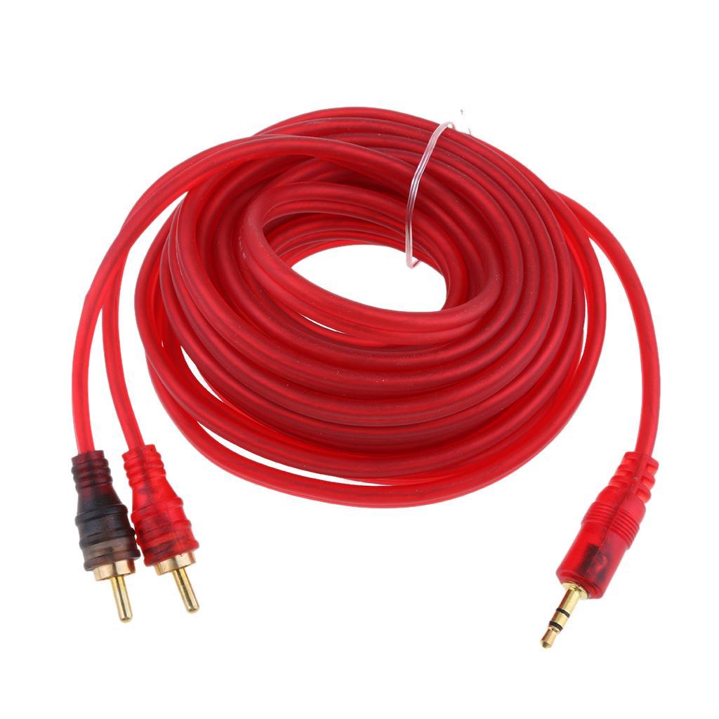 RCA Cable 3.5mm Male to 2-Male RCA Cable Splitter Audio RCA Male Cable