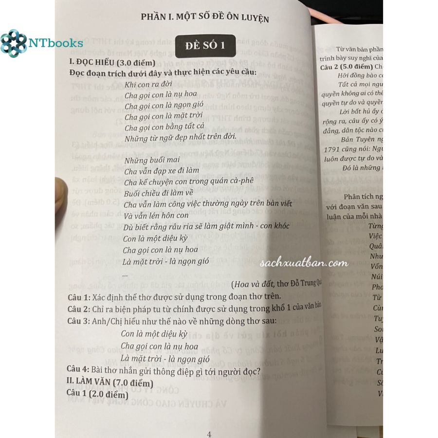 Sách Bộ đề tuyển chọn ôn thi tốt nghiệp bài thi THPT Môn Ngữ Văn