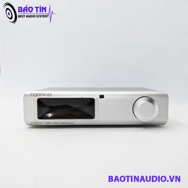 DAC TOPPING D30 PRO GIẢI MÃ DSD256 và PCM 32BIT / 386kHz TẶNG dây quang Liton Mỹ