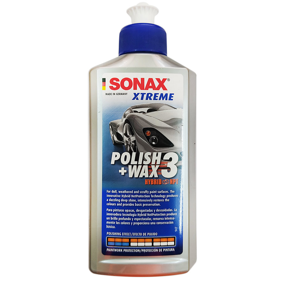 Dung dịch đánh bóng sơn xe Sonax Xtreme Polish Wax 3 250ml 202100