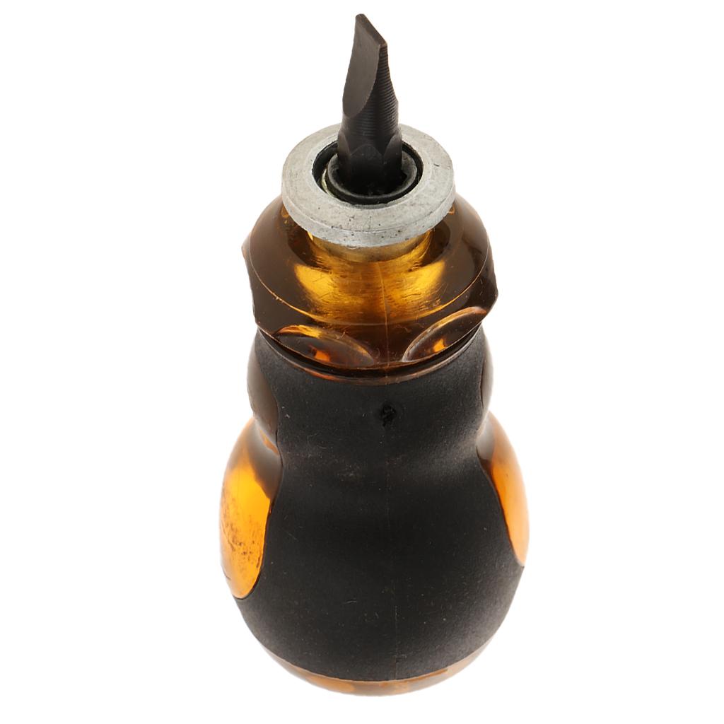 Steel Radish Head Fork Type Stretched Screwdriver Spanner Head Screwdriver Magnetic Tip Easy to Replace the Cutter Head, Durable