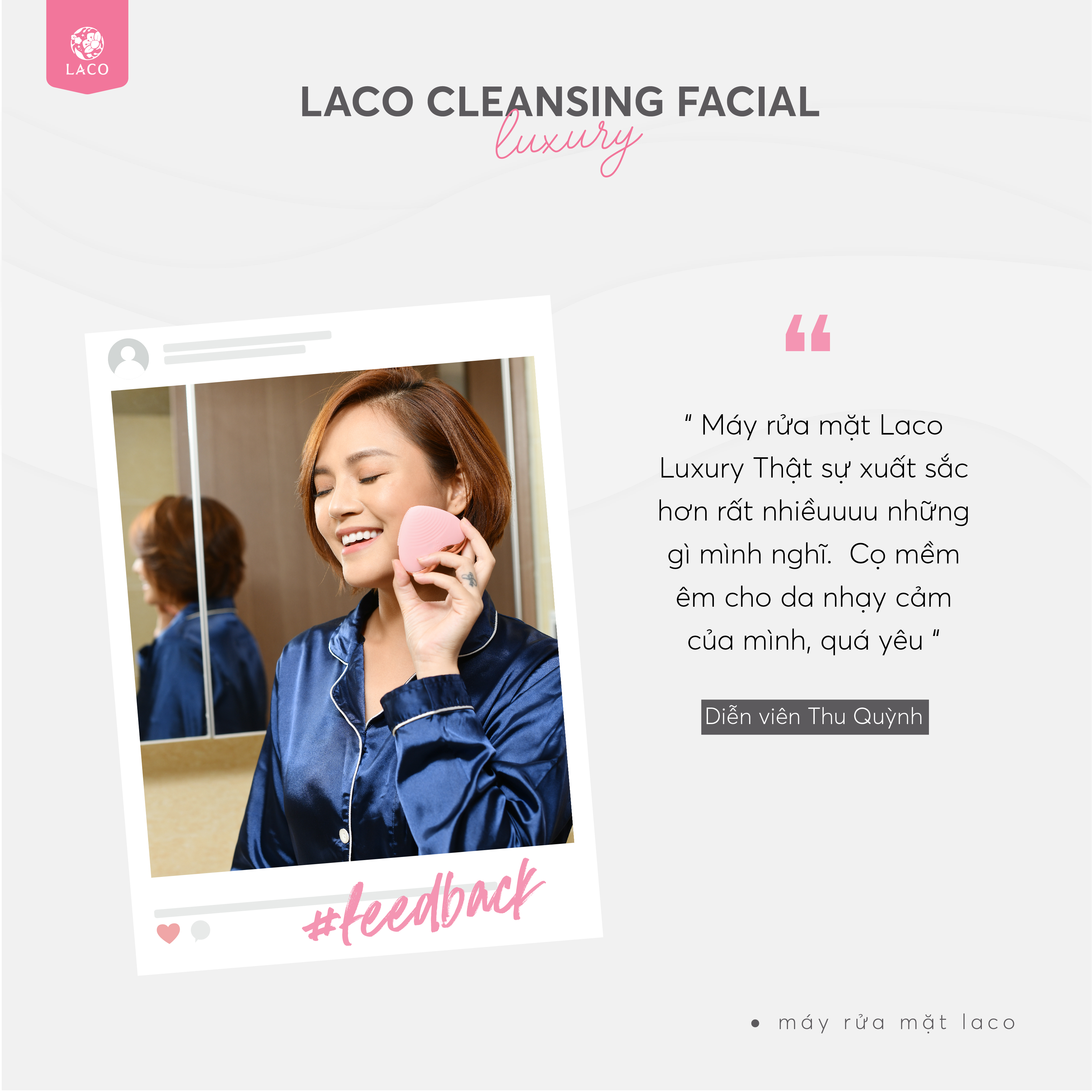 MÁY RỬA MẶT LACO LUXURY CHÍNH HÃNG 100% - Laco Cleansing Facial Luxury