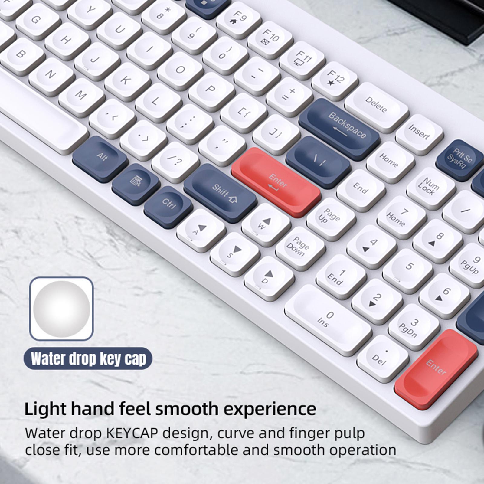 Mini 84 Key Gaming Keyboard 12 Multimedia Keys for Desktop PC Gamer Laptop
