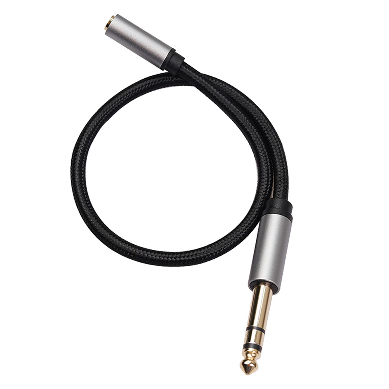 Headphone Adapter 6.35mm Female to 3.5mm Male 1/4 to 1/8 Stereo Audio Adapter Cord