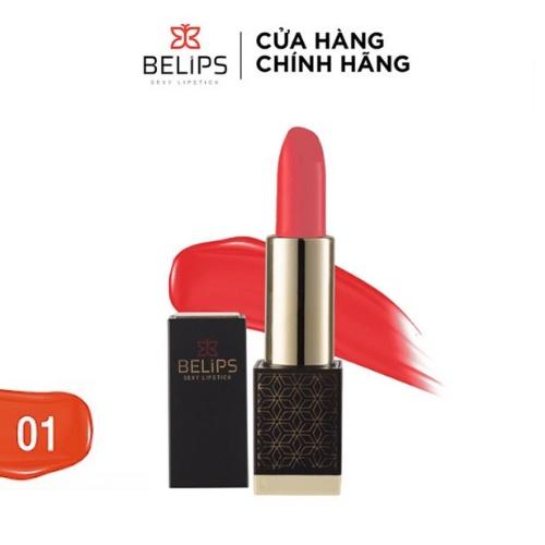 Son Lì Đỏ Cam Lady Heart Belips Sexy Lipstick Không Chì (3,7G)