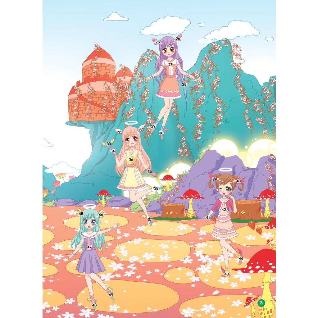 2000 hình dán trang phục công chúa - Công chúa phép thuật (sách bản quyền) Tái bản