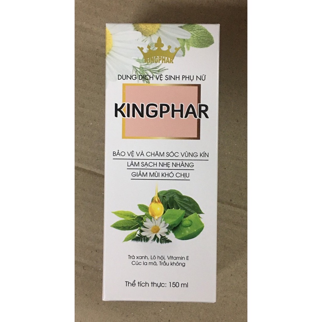 Dung dịch vệ sinh phụ nữ Kingphar , chai 150ml