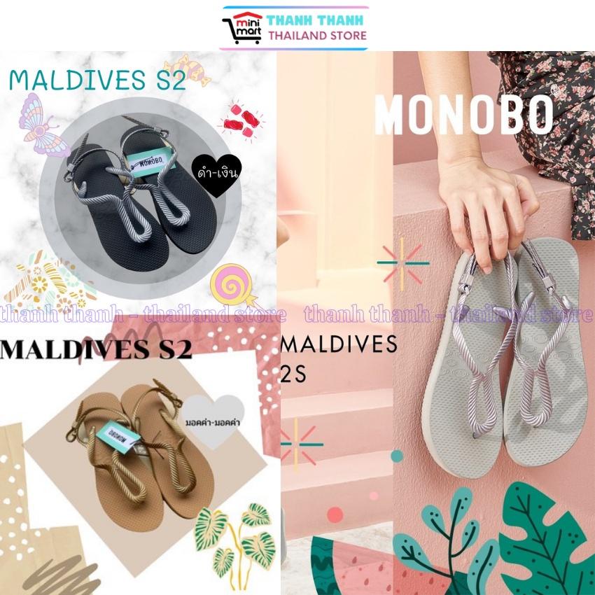 Giày Sandal nữ đế cao su xốp quai kẹp dây mảnh Thái Lan Maldives S2