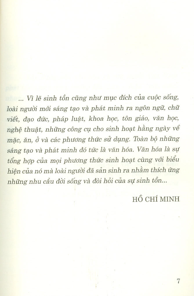 Về Văn Hóa (Xuất bản lần thứ hai)