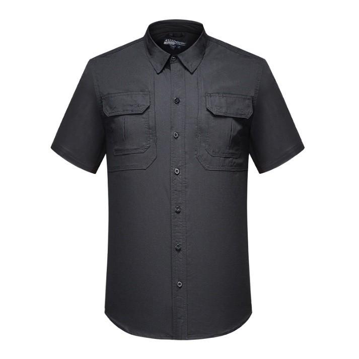 Áo sơ mi chiến thuật IX7 - camo đen