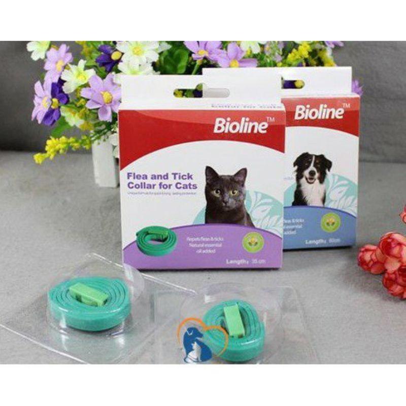 vòng cổ trị ve rận bioline cho chó mèo