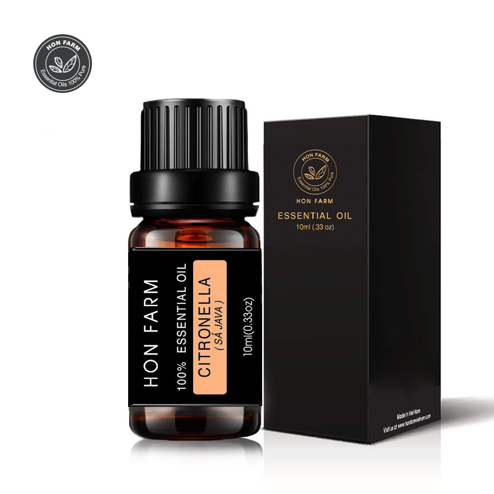 Tinh Dầu Sả Java Hon Farm | Citronella Essential Oil 100% Organic 10ml