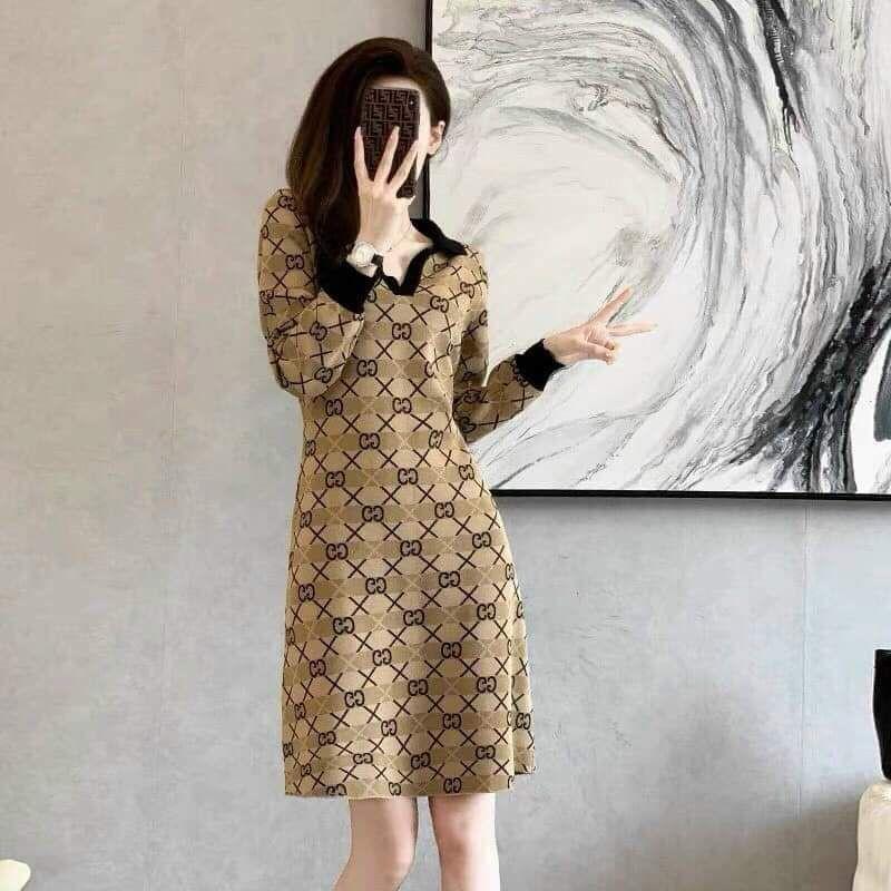 HÀNG NHẬP - ĐẦM LEN SUÔNG HOẠ TIẾT