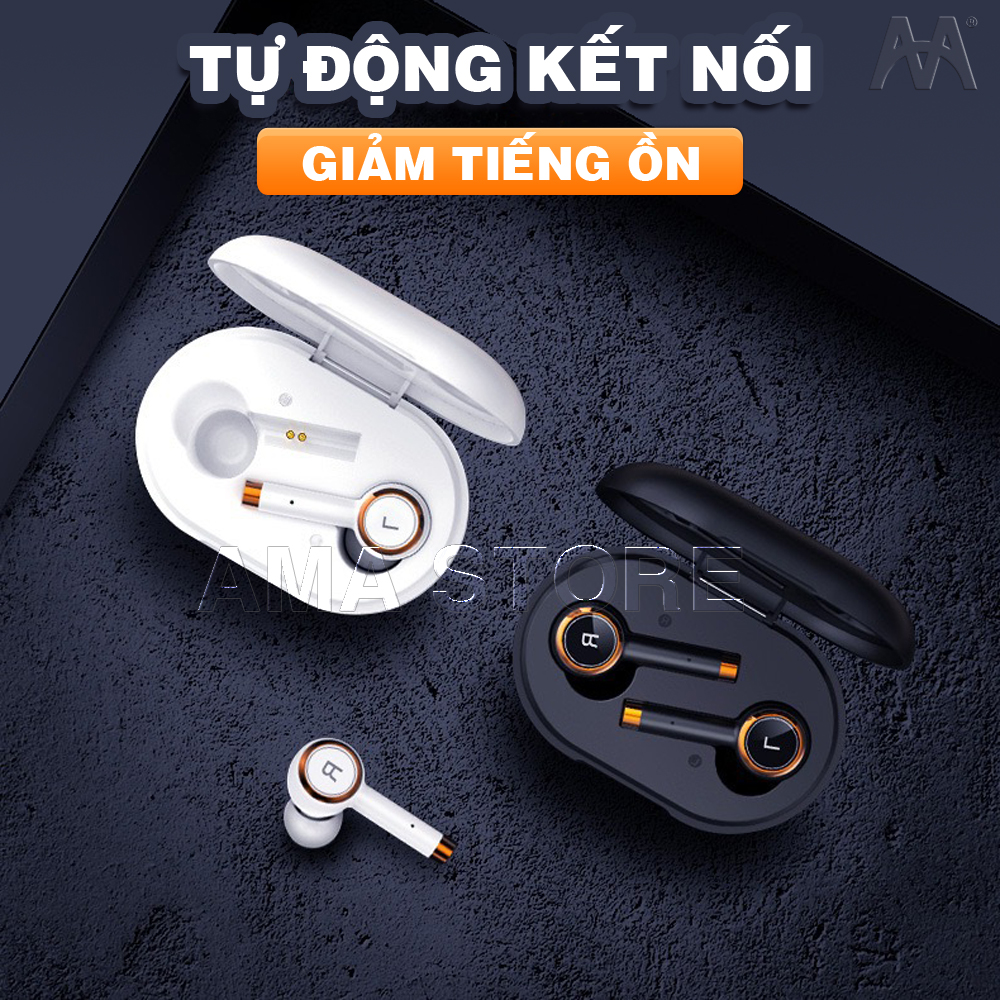 Hình ảnh Tai nghe Bluetooth 5.0 TWS Không dây Nhét tai AMA L2 Thời trang Hàng nhập khẩu