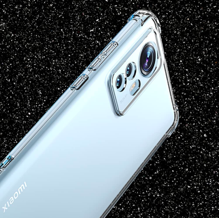 Ốp lưng silicon cho Xiaomi 12T, 12T Pro trong suốt chống sốc 4 góc khoét mắt bảo vệ camera