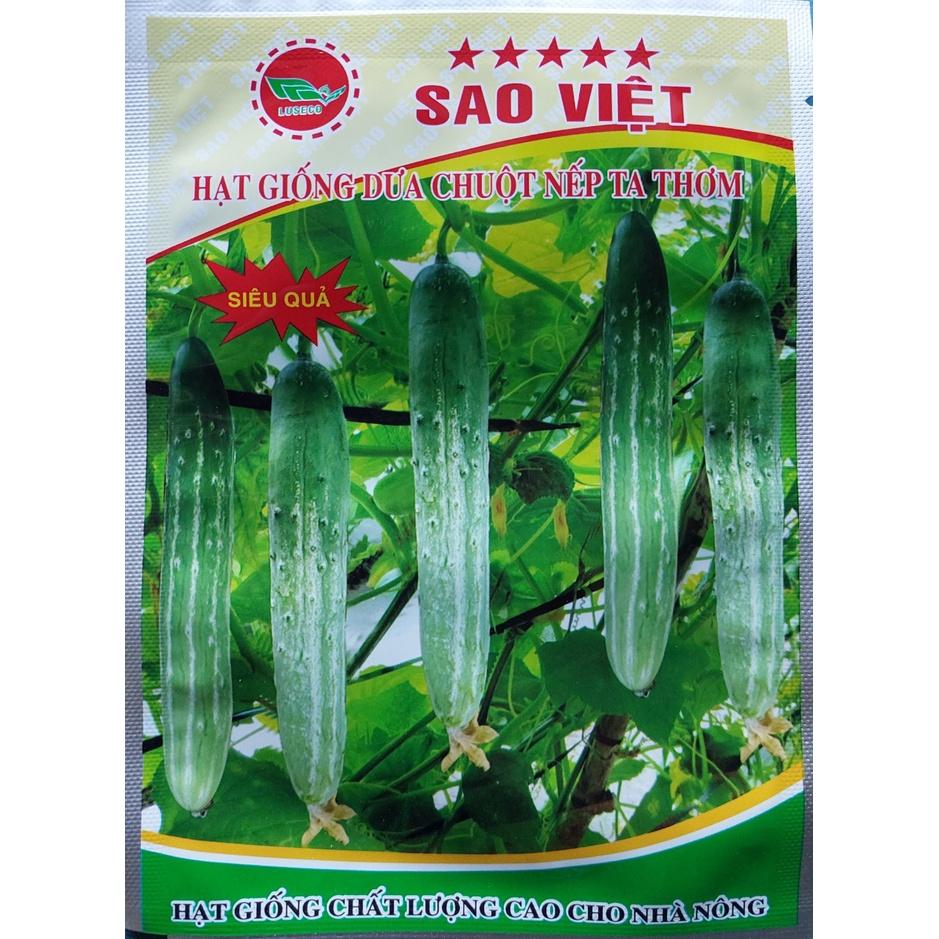 Hạt giống Dưa Chuột nếp ta thơm Sao Việt _KL. 1 gram