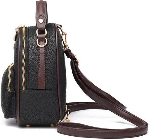 Balo Mini Da Nữ 3in1 Thời Trang Basic, Nhiều Ngăn Để Đồ Dùng