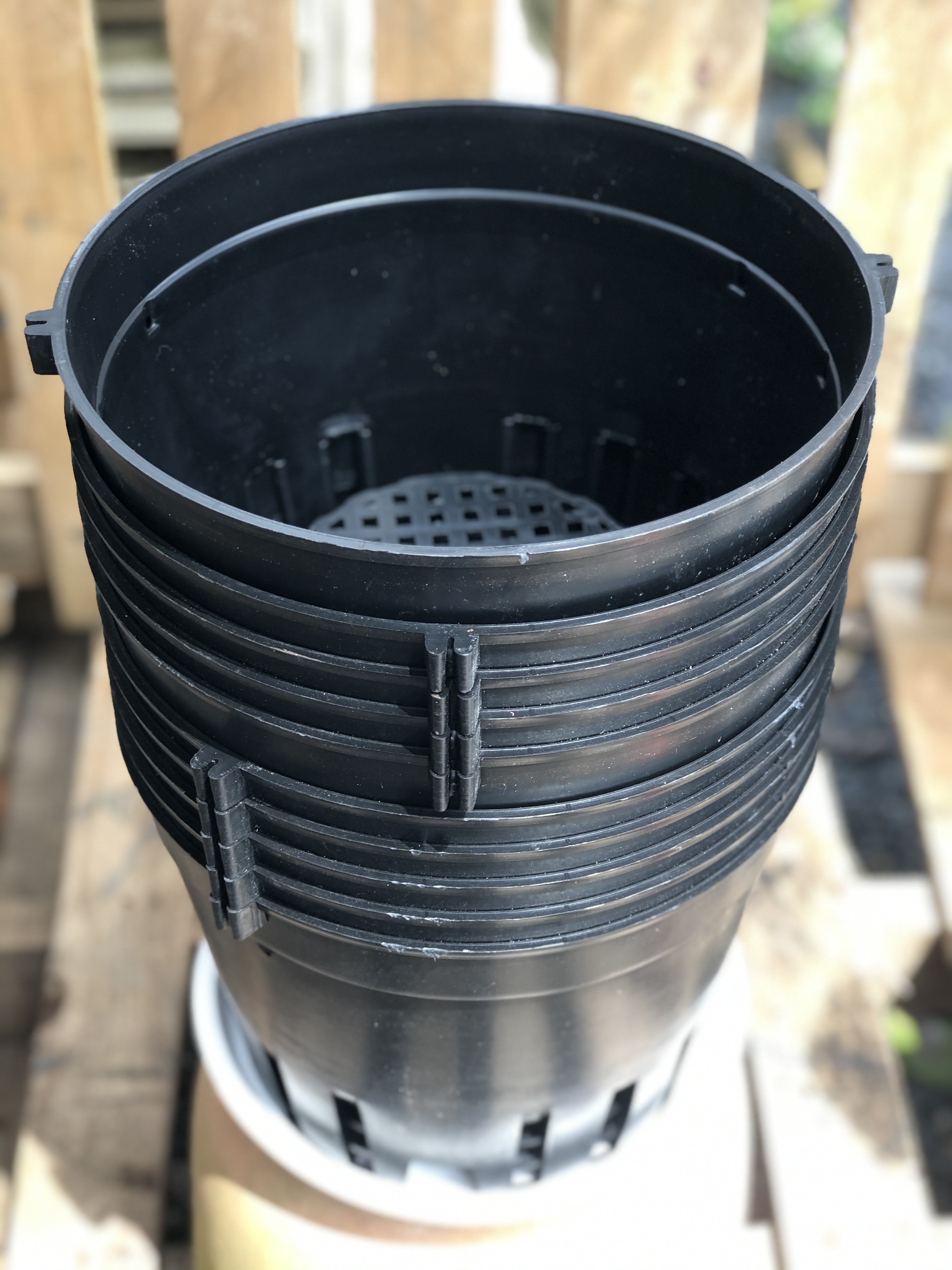 Bộ 10 chậu nhựa trồng lan kích thước fi 28 cm