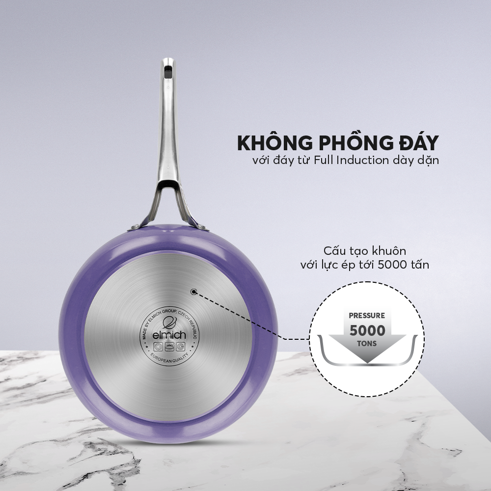 Chảo Xào Rán Chống Dính Full induction Elmich Hera 8245 20cm/8246 24cm/8247 26cm/8248 28cm