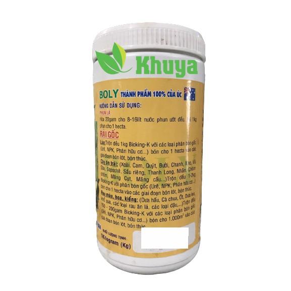 Phân bón lá NK sinh học Boly Bioking K hộp 1 kg Giải độc và Ra rễ