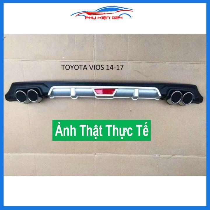 Lippo, líp chia pô ô tô Vios 2014-2015-2016-2017-2018 Mẫu 4 Pô Tròn chuẩn form xe thể thao