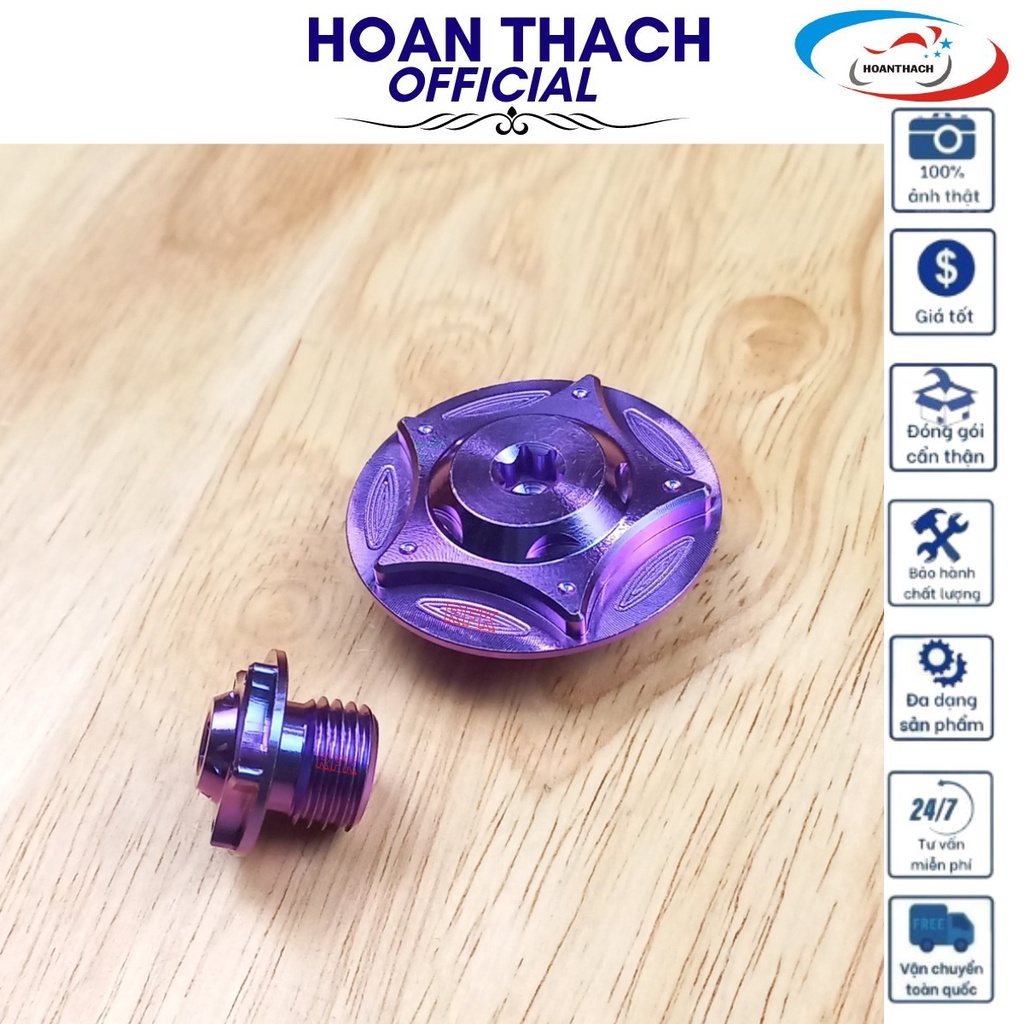 Ốc Mâm Lửa Gr5 Titan dùng cho dòng Xe máy Honda ( Màu Tím ) HOANTHACH SP001860