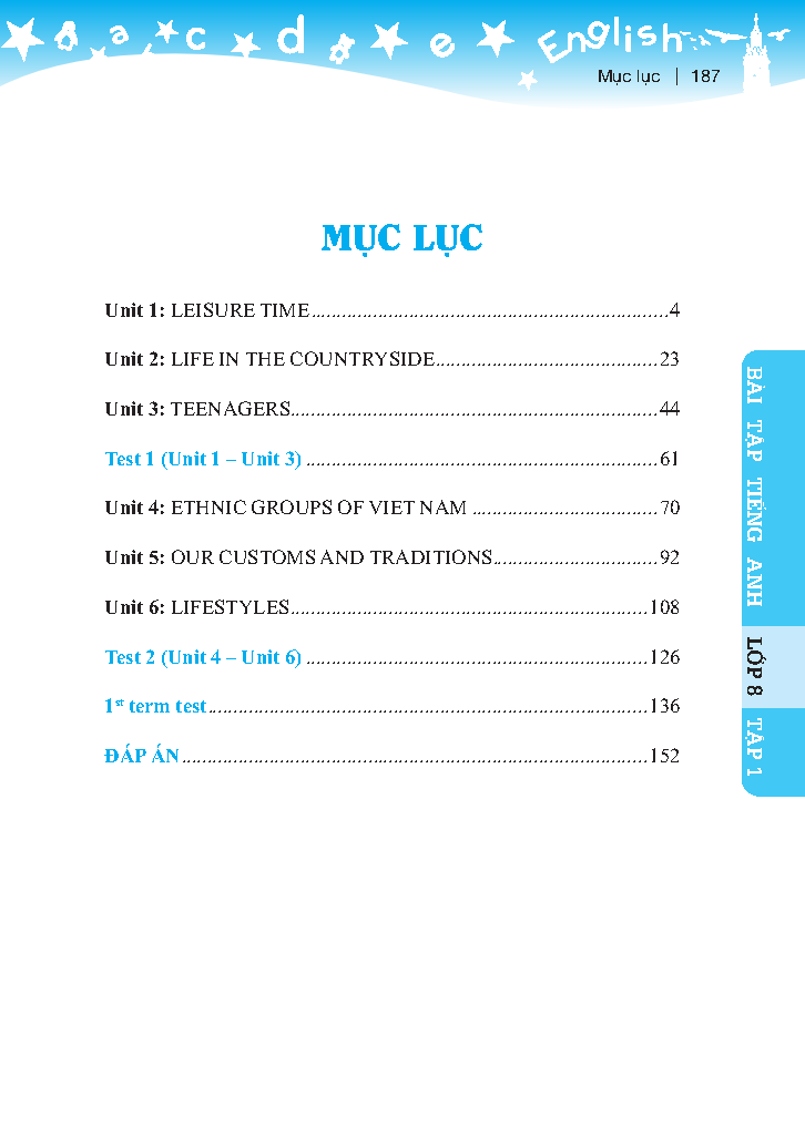 Global Success - Bài Tập Tiếng Anh Lớp 8 - Tập 1 (Có Đáp Án)