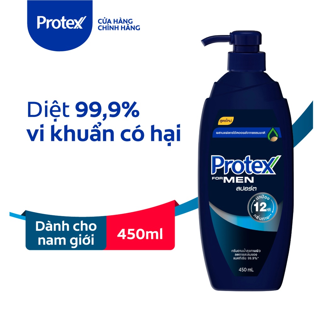 Sữa tắm diệt khuẩn Protex Sport dành cho nam giới 450ml/chai